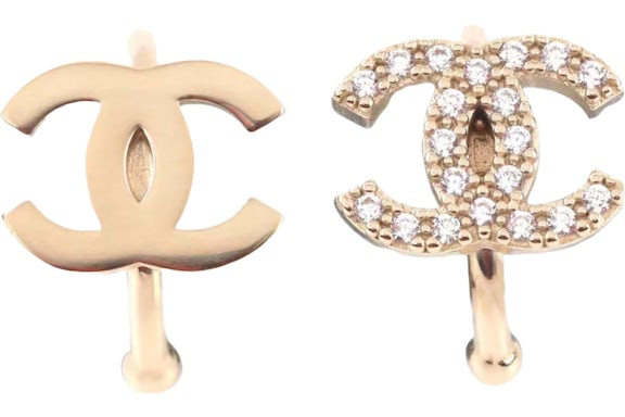 Chanel CC Lip Rings Gold