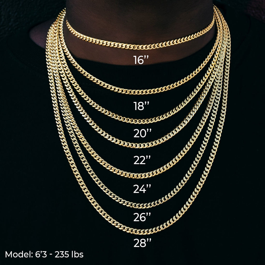 Puffed Mariner Chain Necklace in Yellow, Rose, and White Gold - 12mm